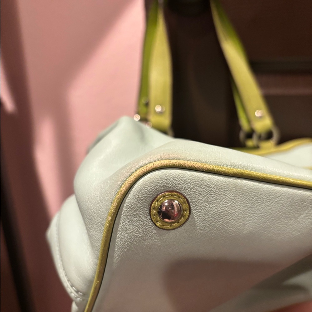 Coach GUC Seafoam Green Laura Carryall Satchel - Picture 8 of 16